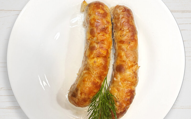 Колбаски свиные жареные