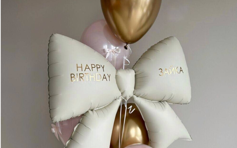 Набор шаров на день рождения для девушки