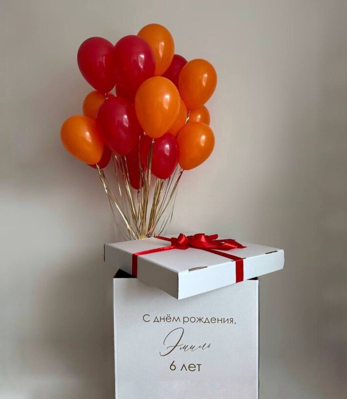 Коробка «Сюрприз» и 25 мини шаров №2