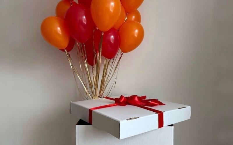 Коробка «Сюрприз» и 25 мини шаров №2