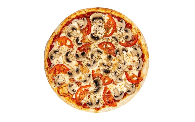 Пицца «Грибная с помидорами»