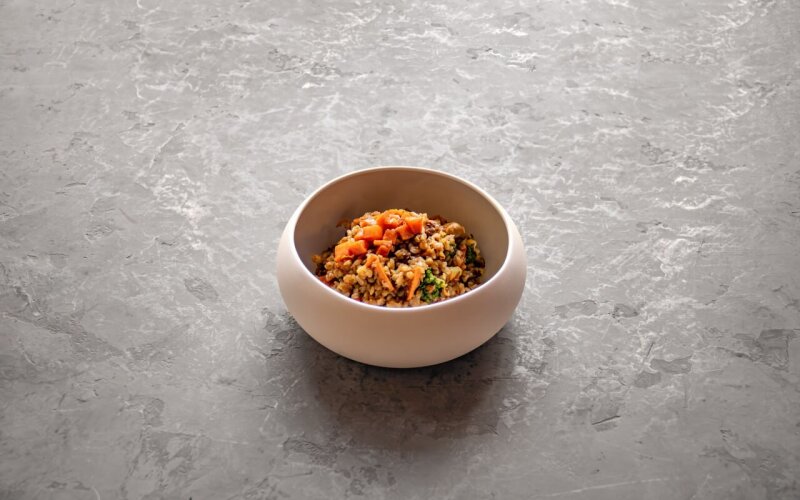 Гречневая каша с брокколи и грибами