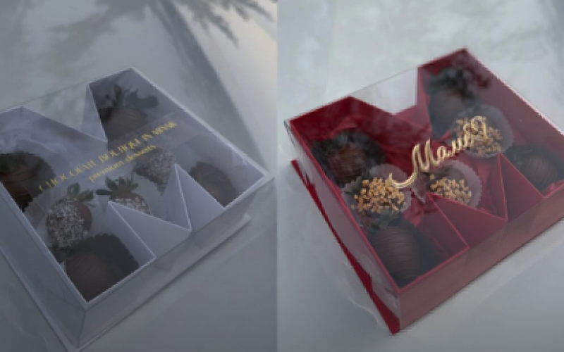 Бокс прозрачный «Буква М»