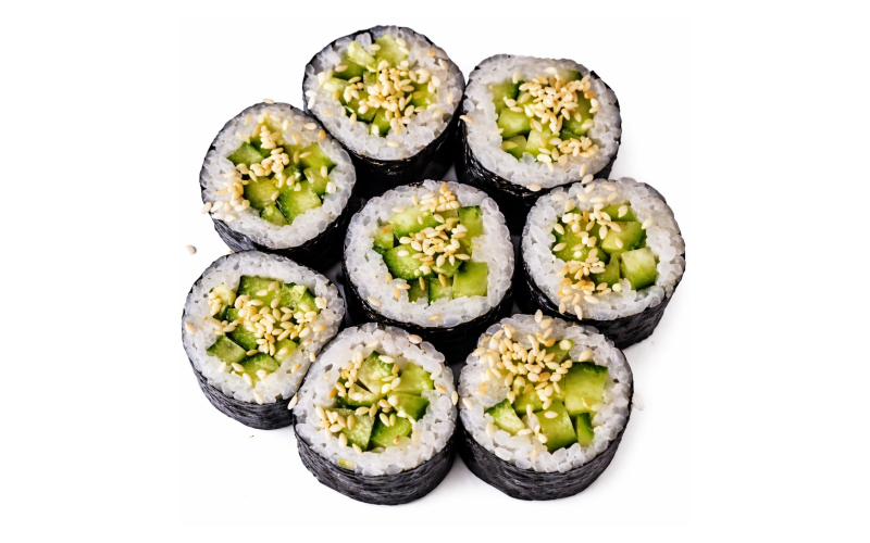 Ролл «Огурец-кунжут»