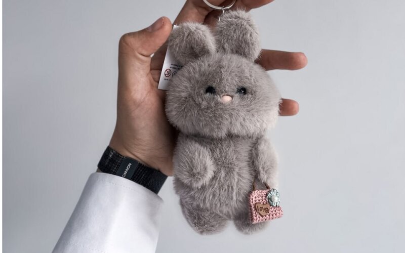 Игрушка-брелок «Зайчик серый»