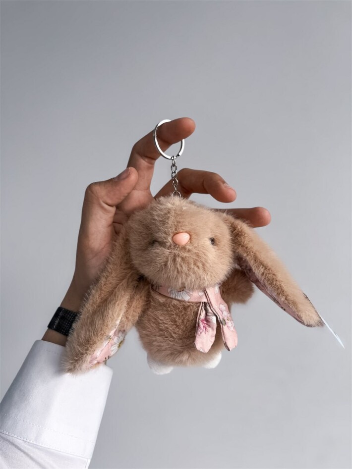 Игрушка-брелок «Кролик коричневый»