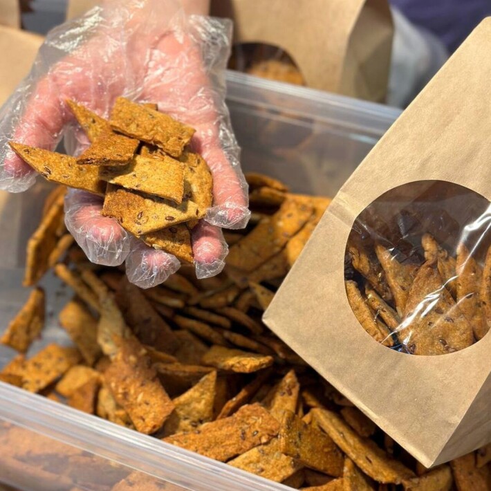 Снеки на закваске пшеничные цельнозерновые