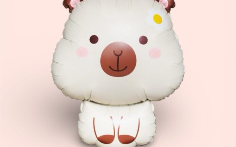 Шар «Капибара молочный»