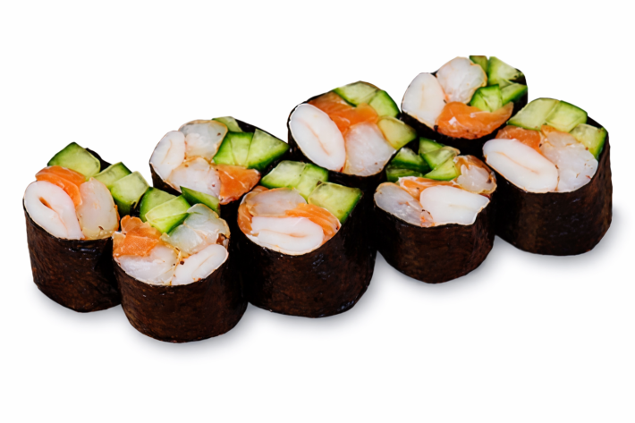 Ролл без риса «Креветки-лосось»