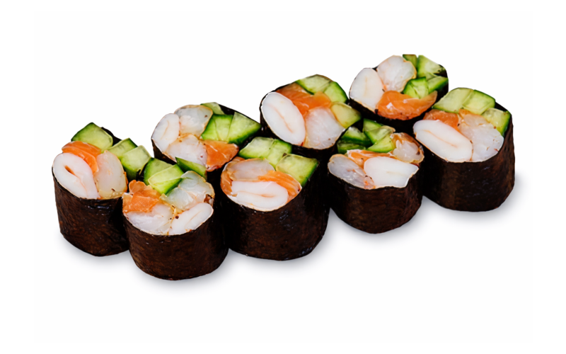 Ролл без риса «Креветки-лосось»