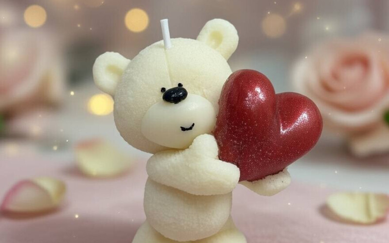 Свеча-мишка