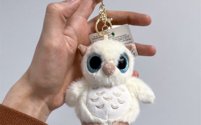 Игрушка-брелок «Сова белая»