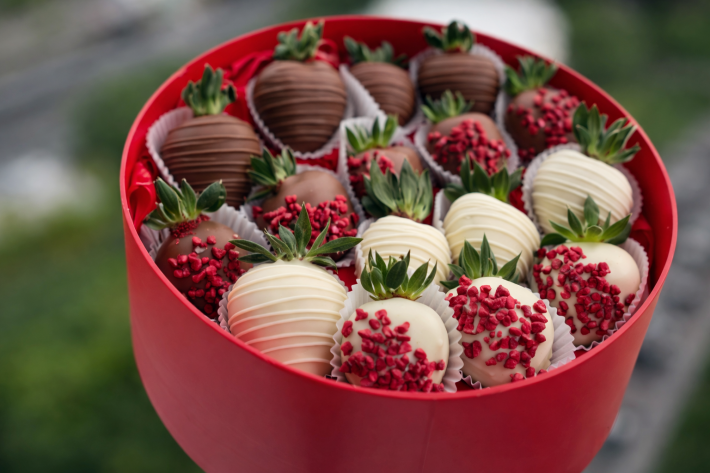 Бокс круглый «Красный»