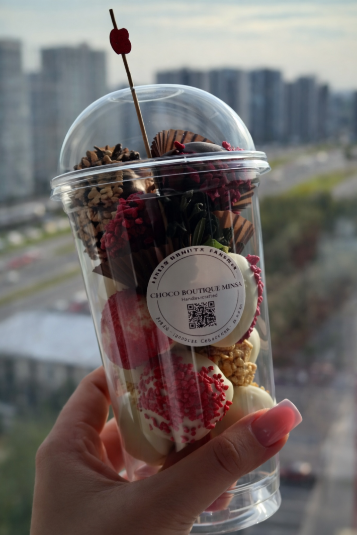 Стаканчик с клубникой