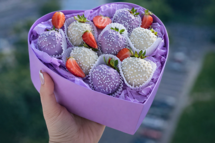 Бокс «Фиолетовое сердце»