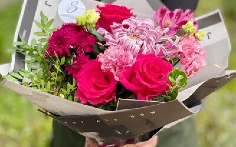 Букет «Малиновое настроение»