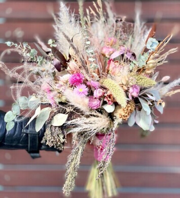 Букет из сухоцветов «Вечная любовь»