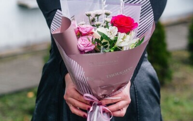 Букет «Розовое счастье»