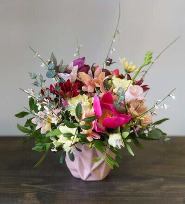 Букетик в вазоне №1