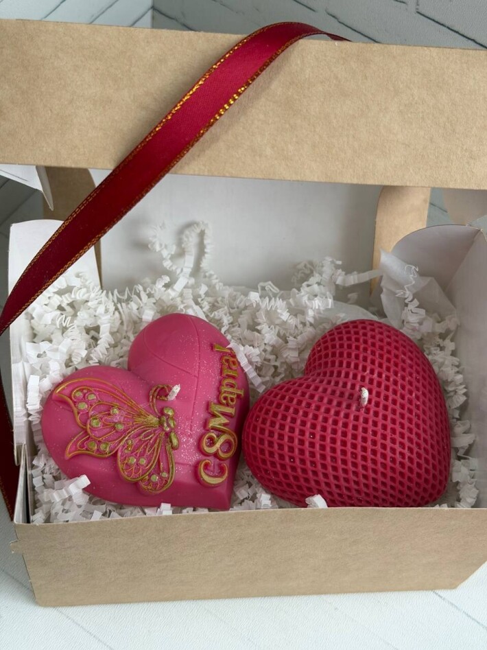 Набор Арома свечей «Два сердца»