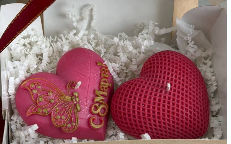 Набор Арома свечей «Два сердца»