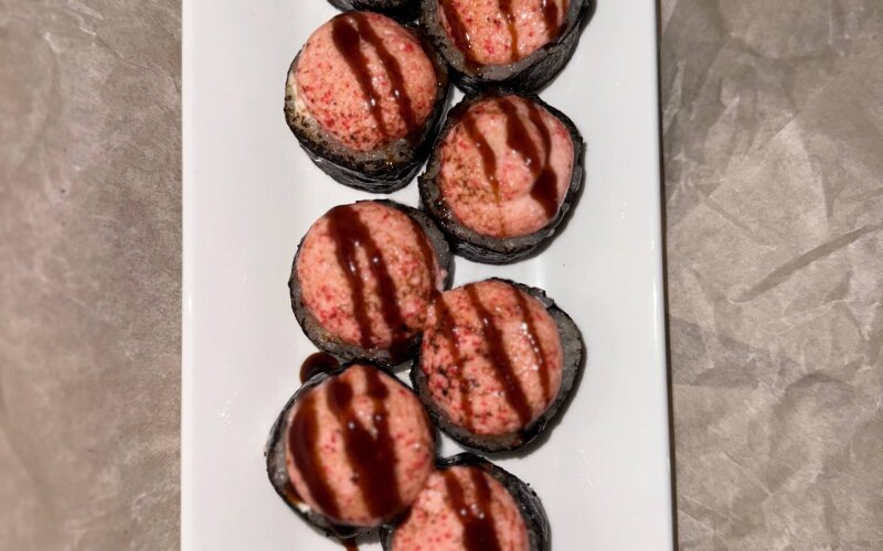 Запечённый ролл с грибами