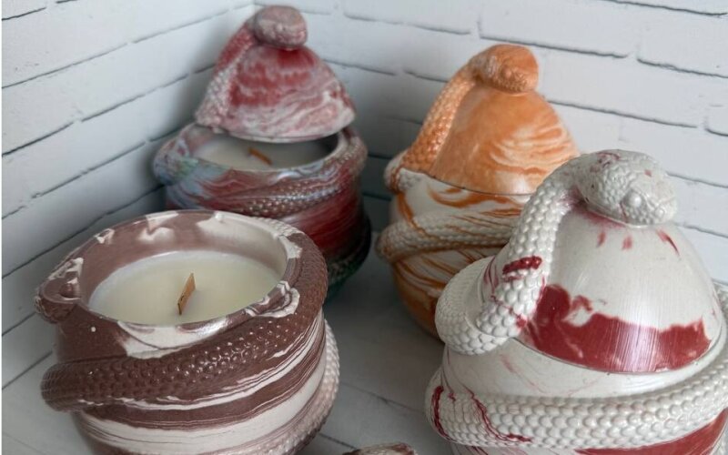 Арома свеча «Змейка»