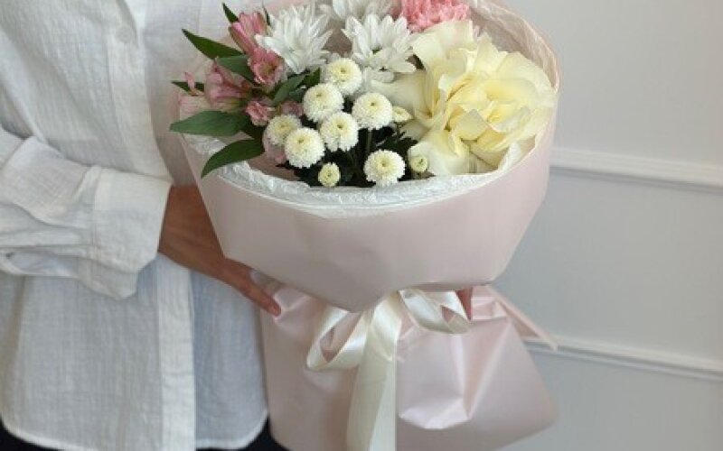 Букет цветов "Капучино"