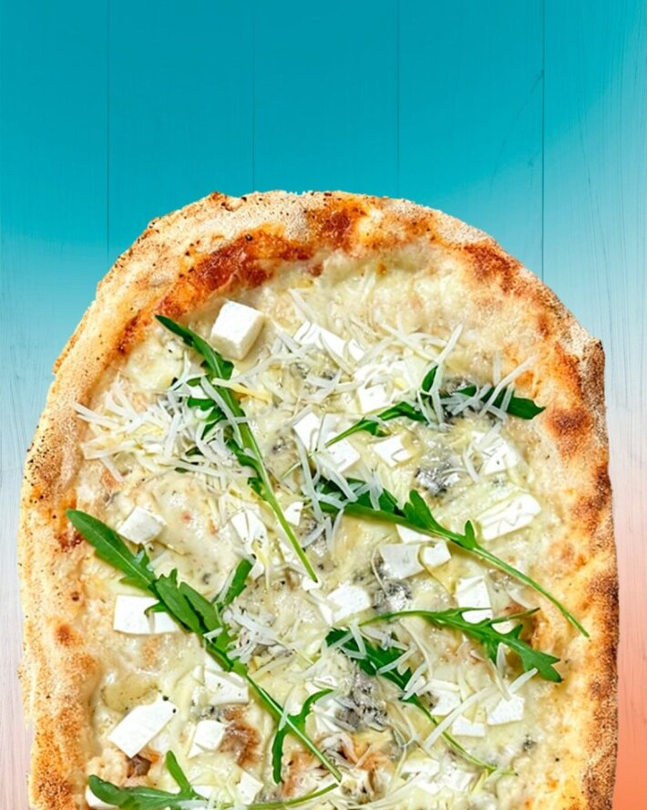 Римская пицца четыре сыра