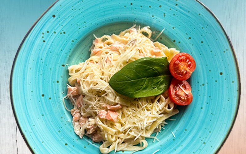 Паста с семгой