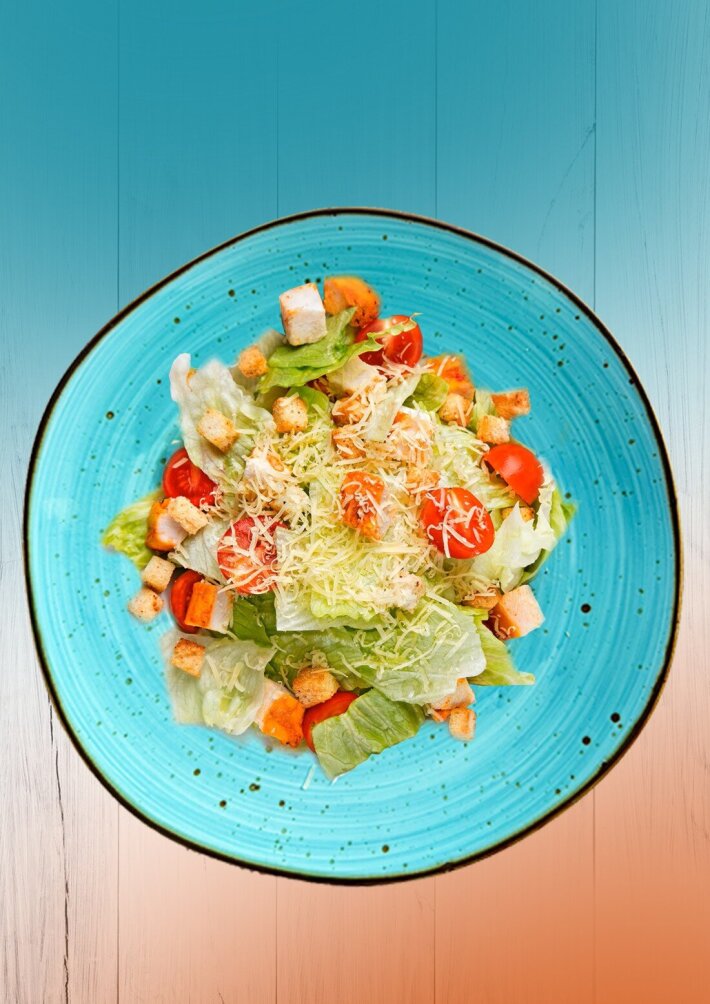 Салат цезарь