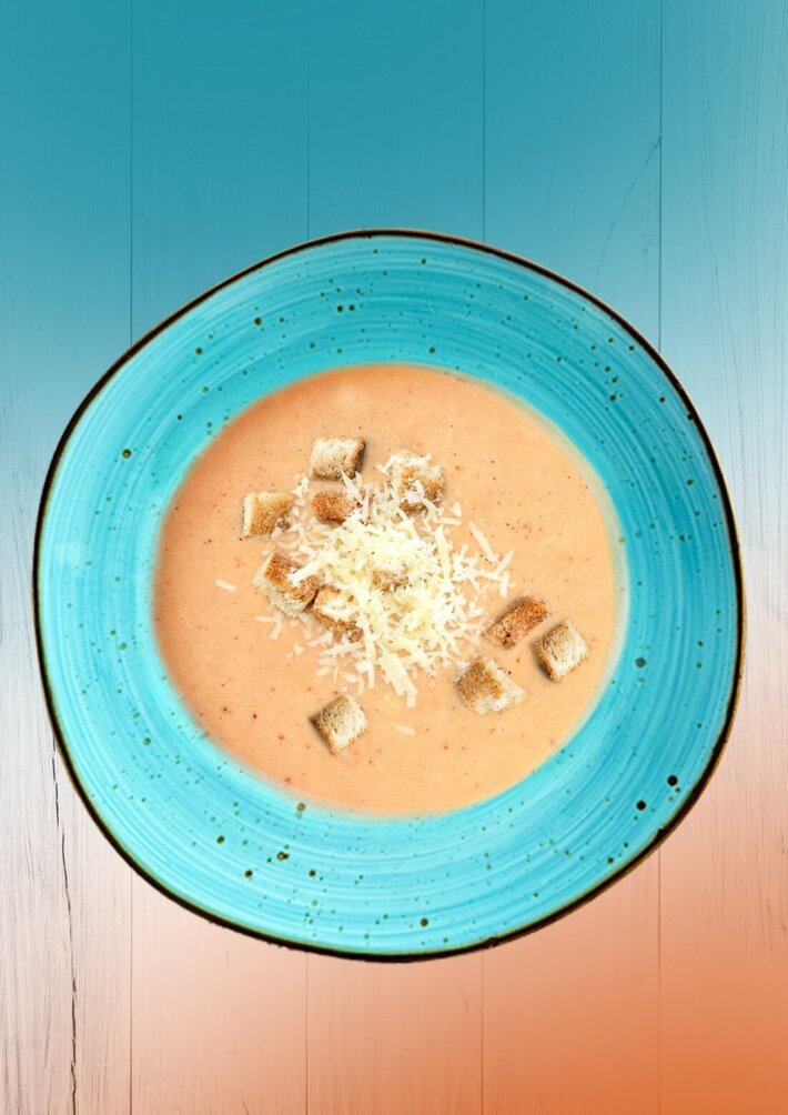 Крем-суп лососевый