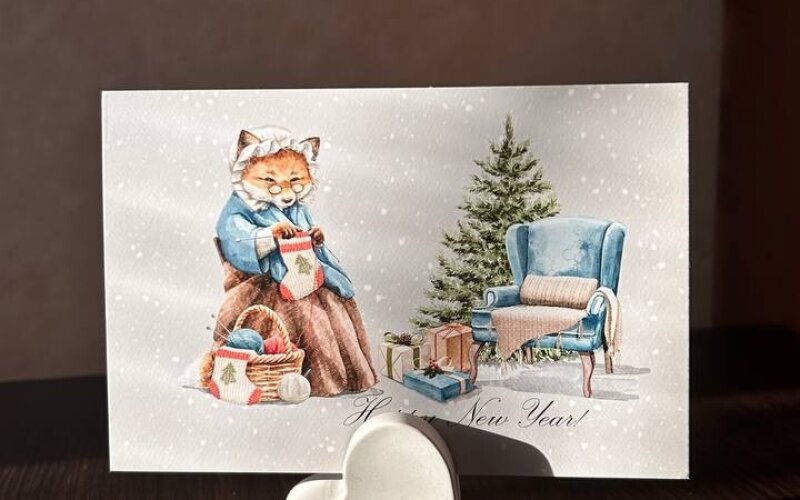 Сердце-визитница