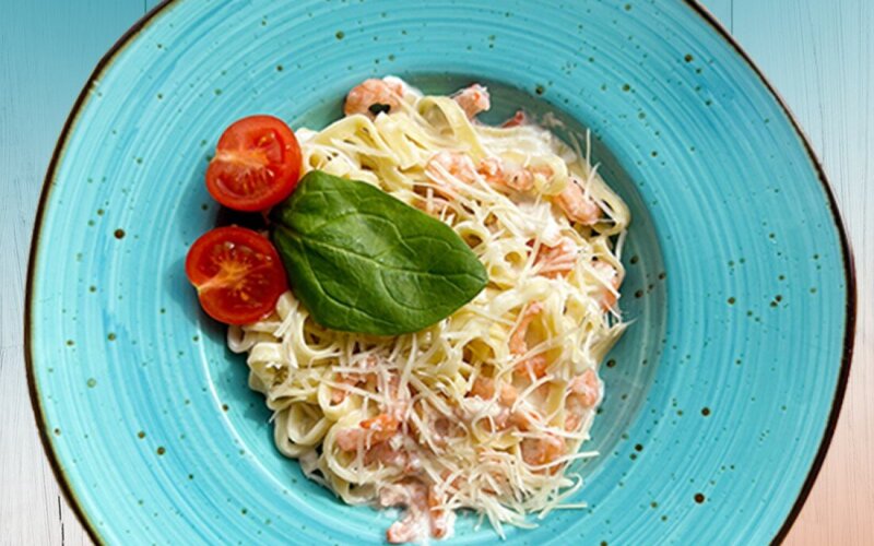 Паста с креветками