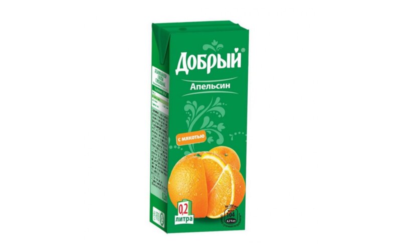 «Добрый» нектар апельсиновый