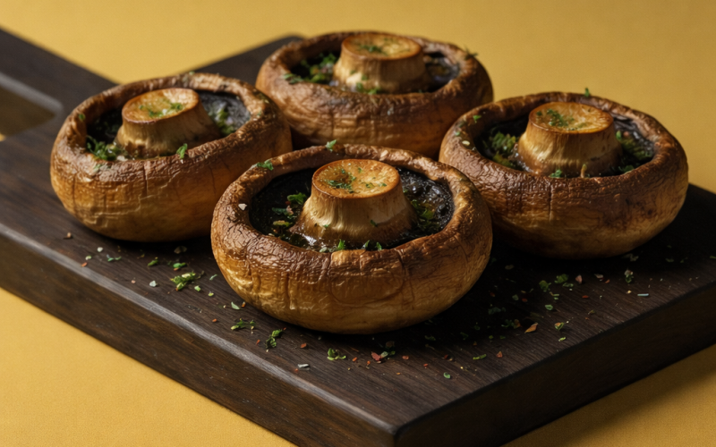 Шампиньоны гриль