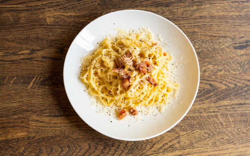 Паста «Карбонара со сливками»