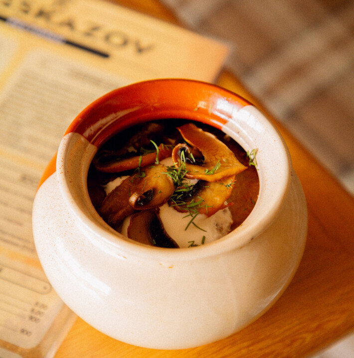 Драники с грибами