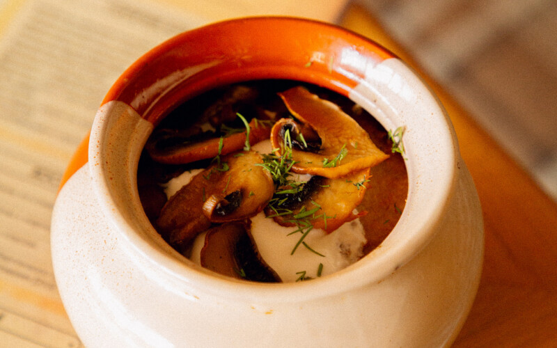 Драники с грибами