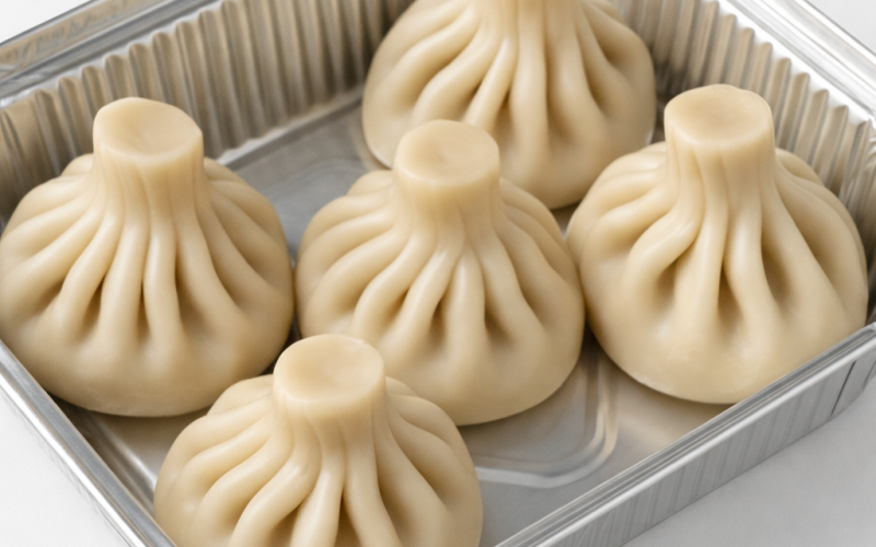 Хинкали с бараниной и зеленью