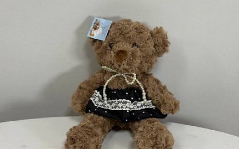 Мягкая игрушка Мишка в черном платье