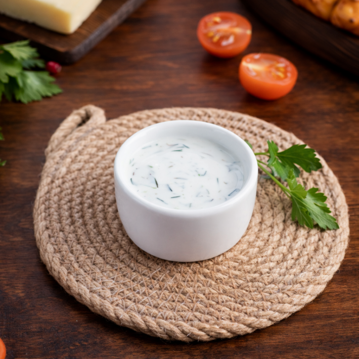 Мацони с зеленью