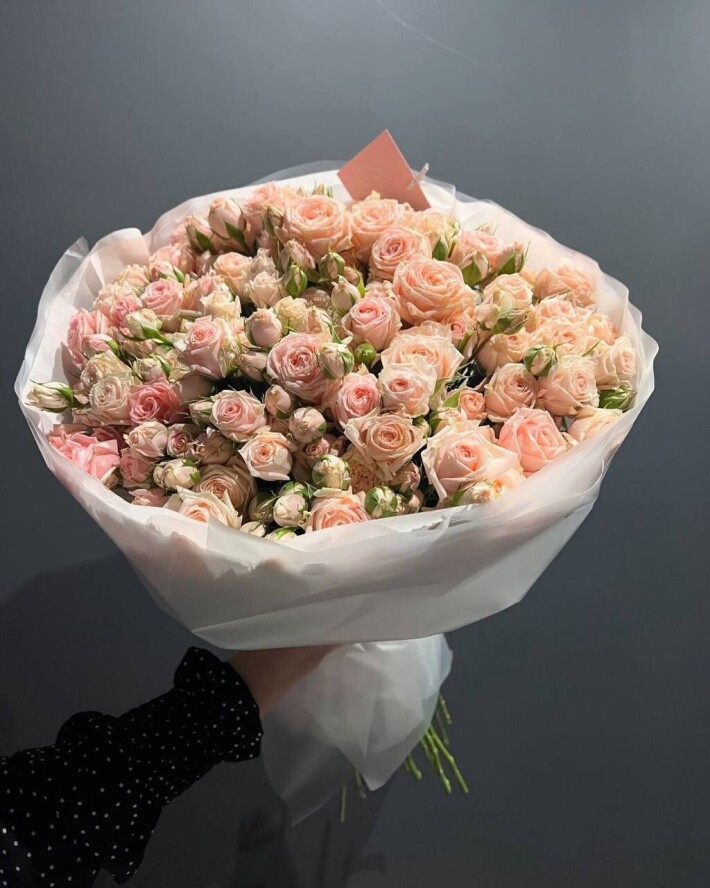25 кустовых роз «Микс»