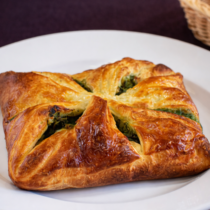 Пеновани со шпинатом и грибами