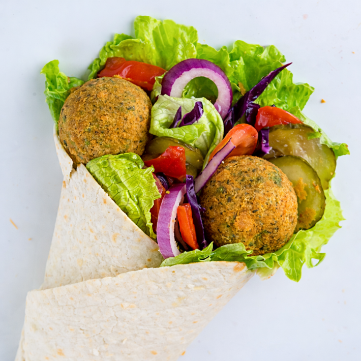 Донер в лаваше с фалафелем