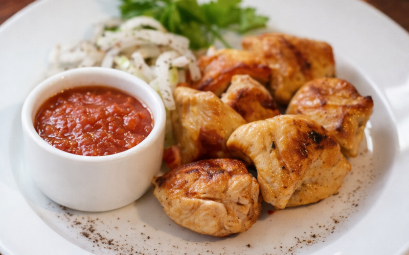 Шашлык из куриного филе