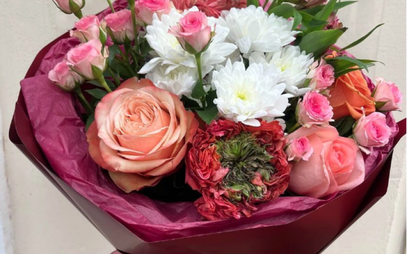 Букет «Бордовое наслаждение»