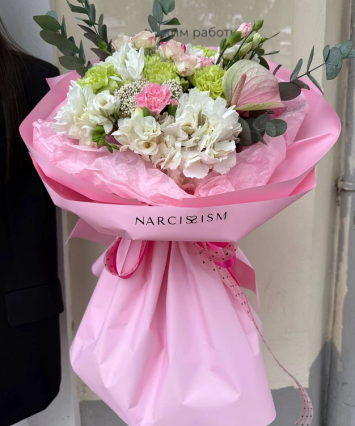 Авторский букет с антуриумом