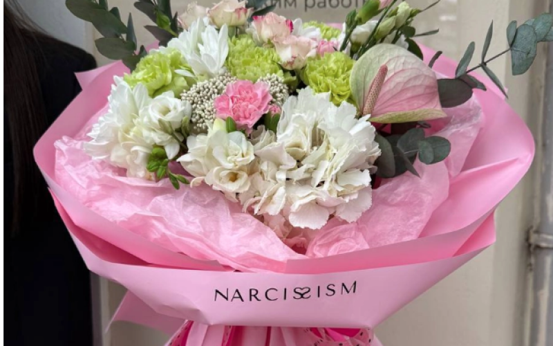 Авторский букет с антуриумом