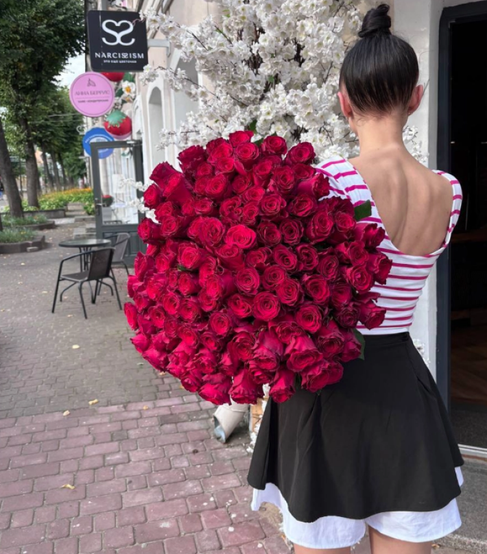 Букет 101 кенийская роза